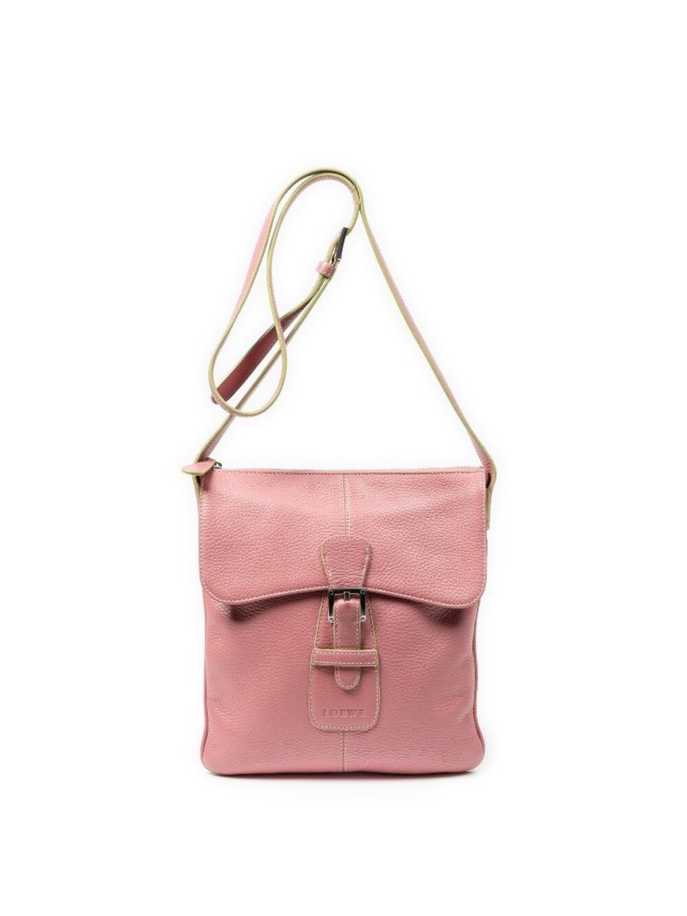 Loewe Sam Crossbody Pink Gray Leather